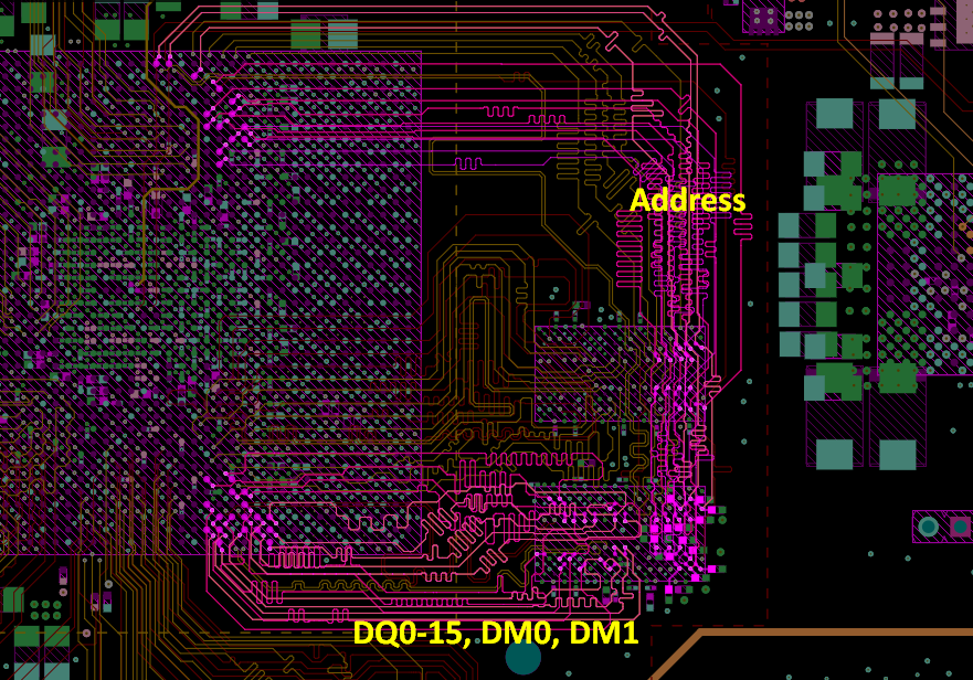 DDR4 routing and crosstalk parallel bus