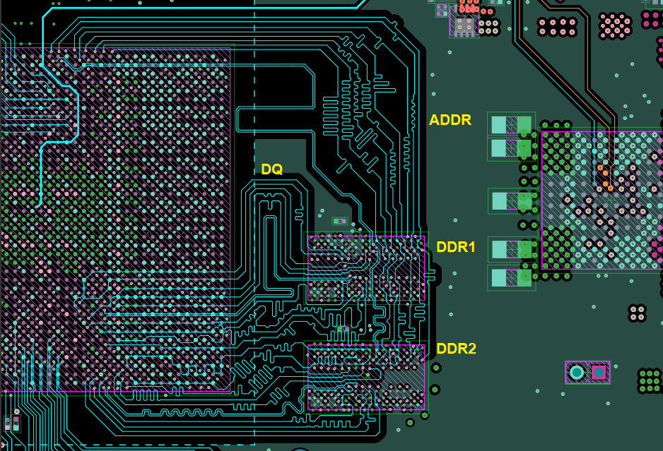 DDR4 routing channel