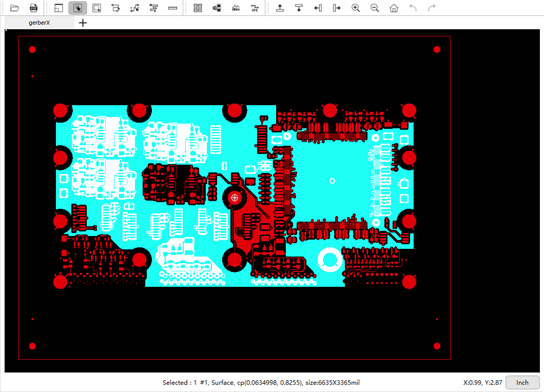 Printed circuit board defects Gerber viewer