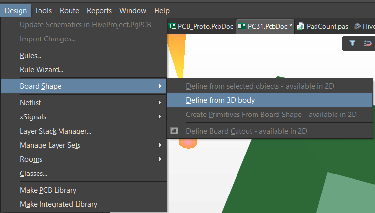 Définition d’un contour à partir d’un modèle 3D