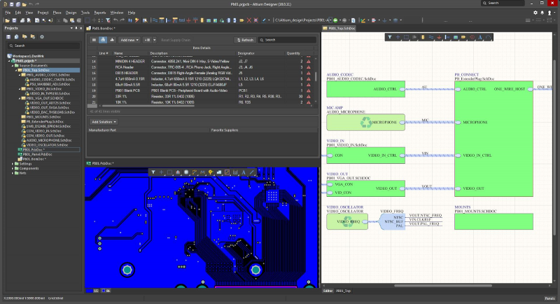 Flex- und Rigid-PCB-Bestückung: Die Schaltplan- und Layoutansicht in Altium Designer