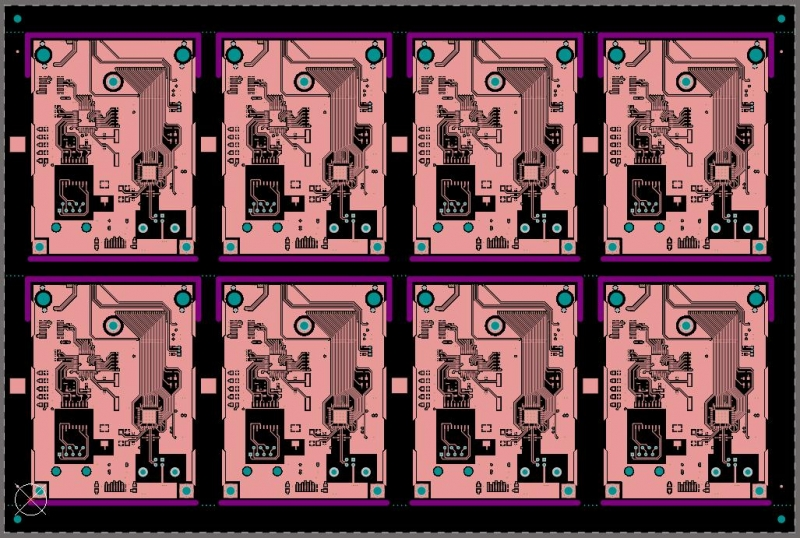 Capture d'écran : panneau de cartes et matrice de cartes dans Altium Designer