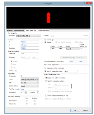 Konfiguration von Pad-Eigenschaften in Altium Designer