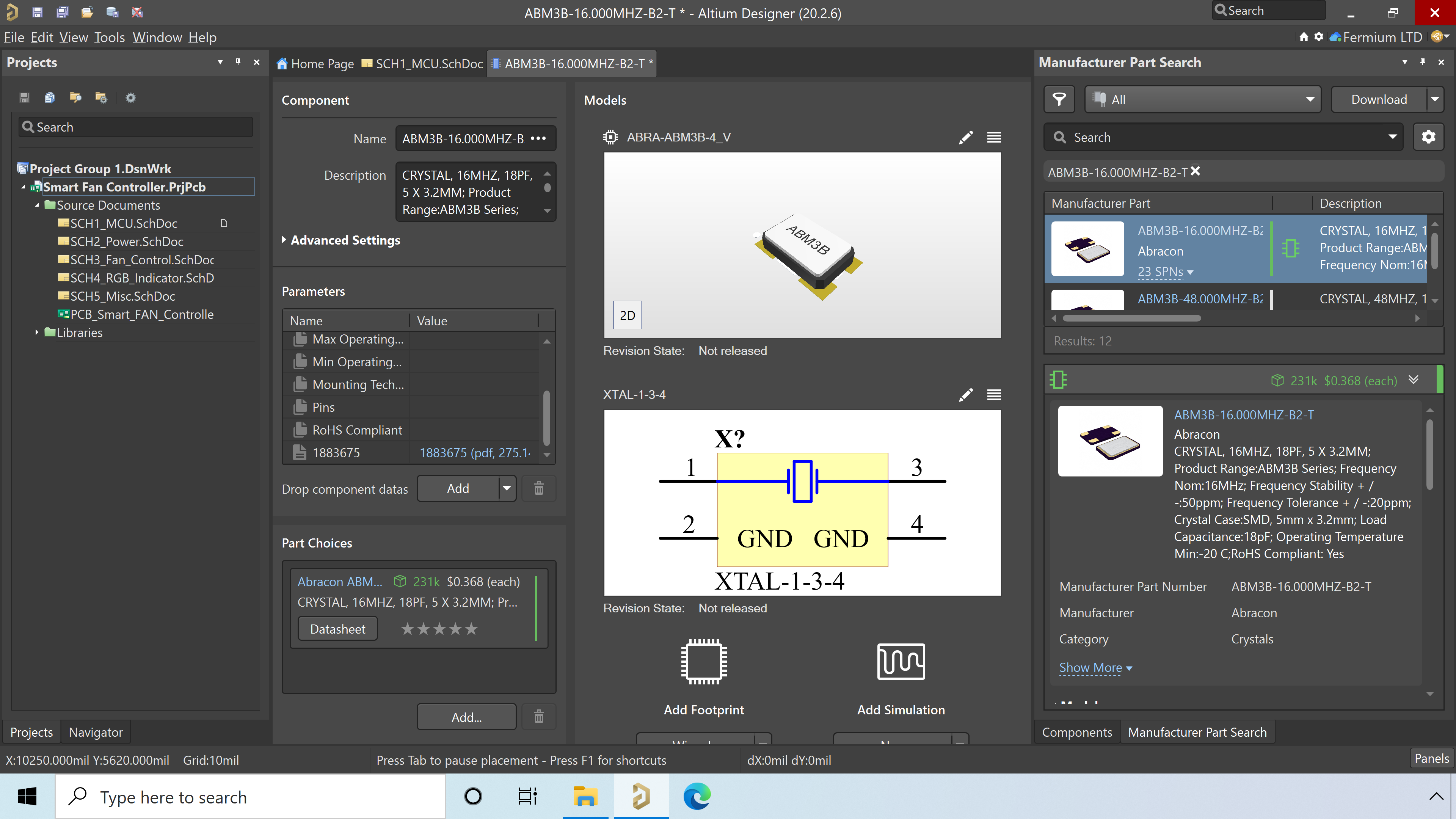 Figure 2. Acquiring a component from Altium 365 cloud into your Concord Pro component library