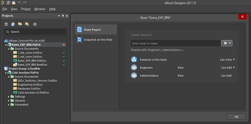 Altium 365 Workspace user access