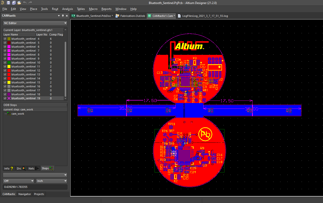 PCB gerber files