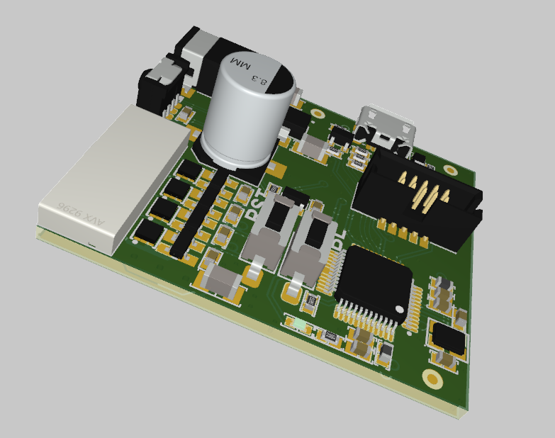 3D view of a multi-board system in Altium Designer