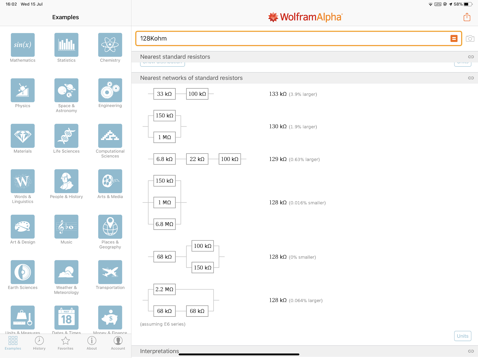 Wolfram Alpha computing