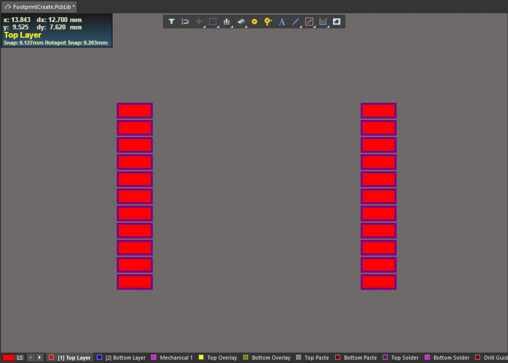 How to create a component footprint altium designer