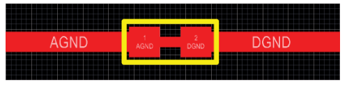 DRC Allows Routing The Nets Associated With Each Pad To Other Same Net Copper Allowing The Connecting Copper Feature Of The Footprint  To Connect The Two Differing Nets.