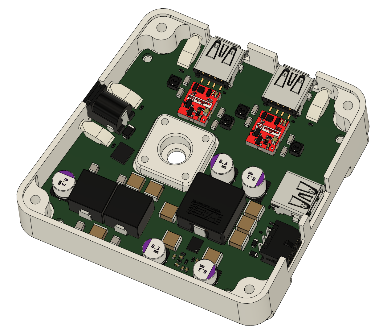 MCAD PCB layout for the low noise voltage regulator