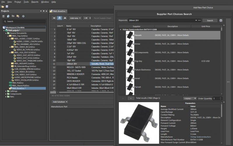  Altium Designerにおける部品表の生成