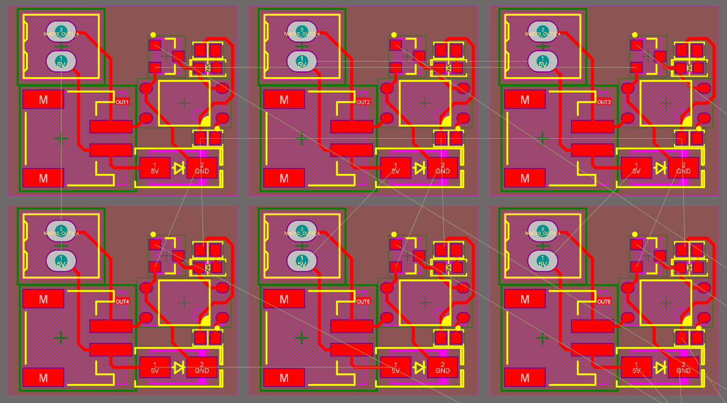 Output channels for a current monitor