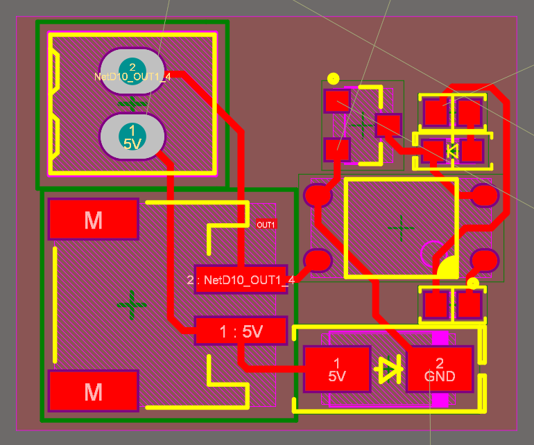 Output block template for a current monitor