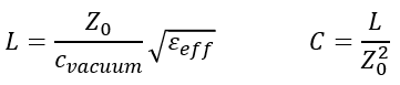 PCB trace inductance and capacitance