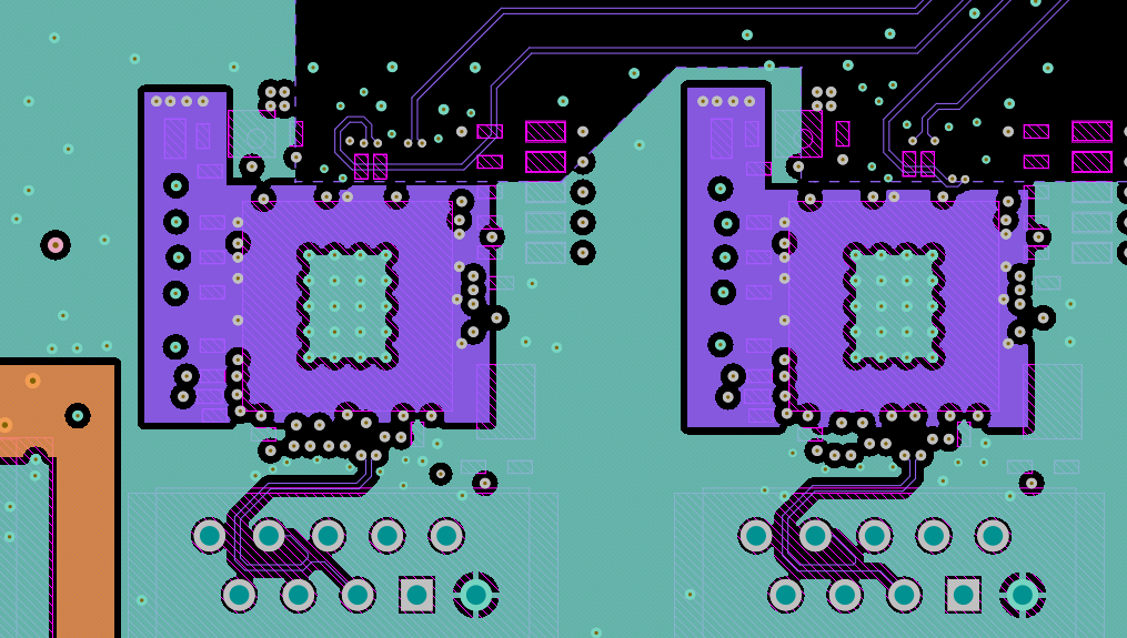 PCB power plane mixed-signal PCB layout