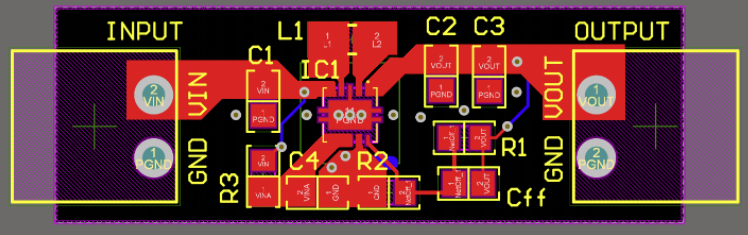 Added power polygons to the PCB