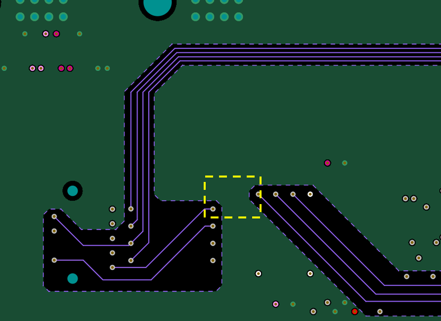 PCB power plane routing