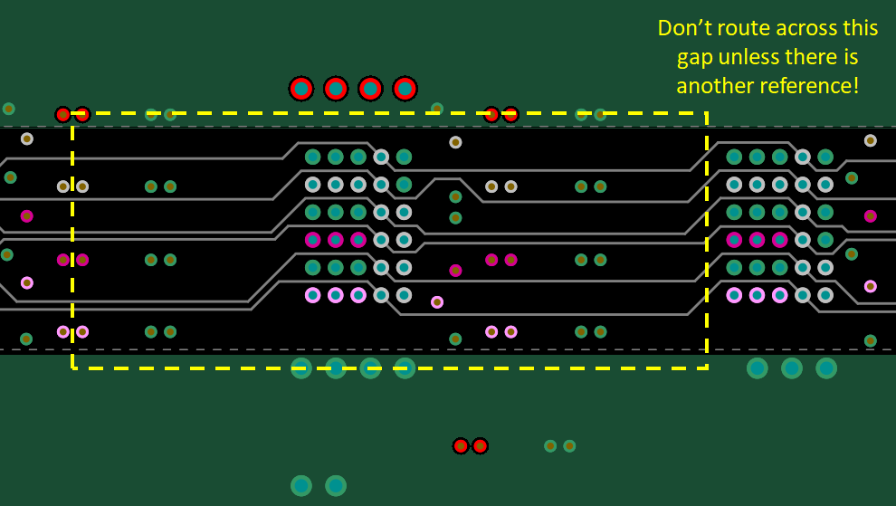 PCB power plane routing