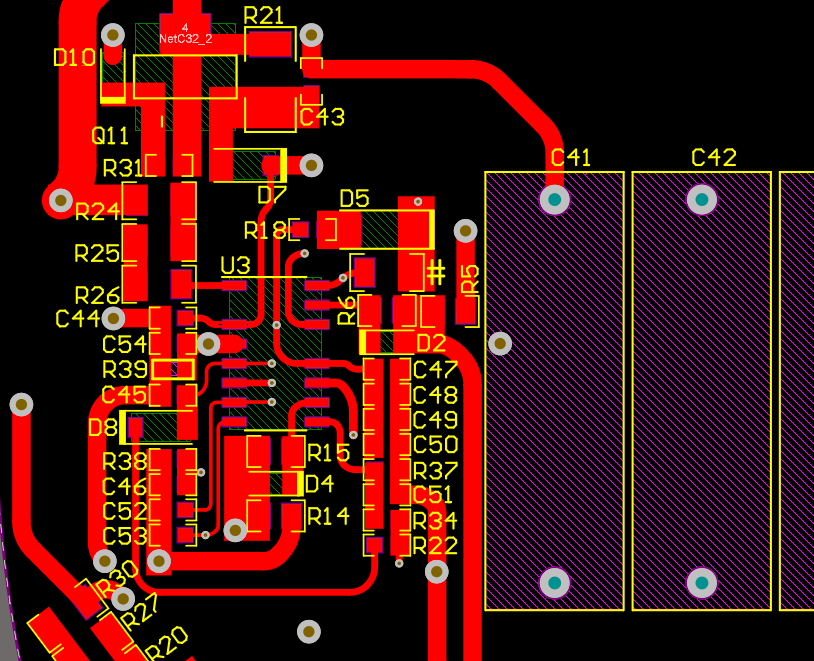 Switching power supply layout