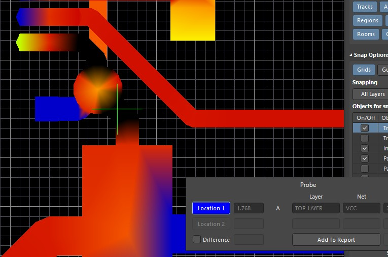 Screenshot of Altium Designer layer stack manager in trace impedance calculator