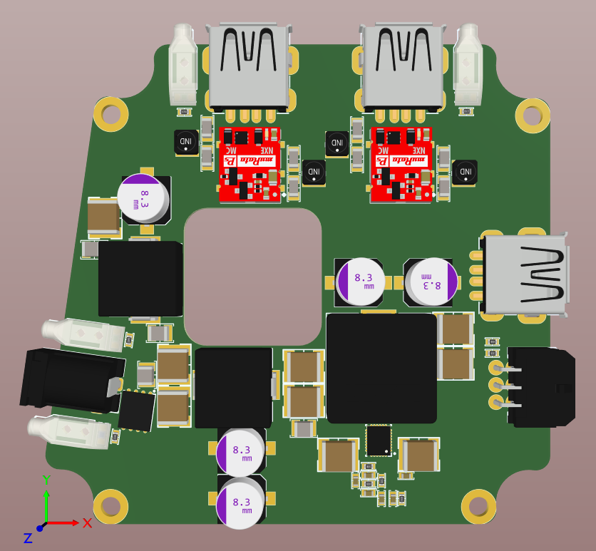 Rough Layout for low noise voltage regulator