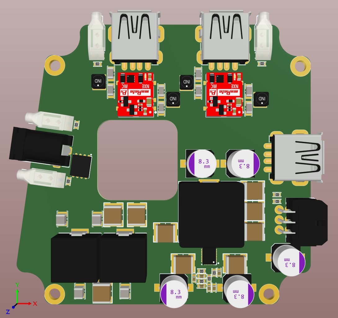 Rough Layout for low noise voltage regulator