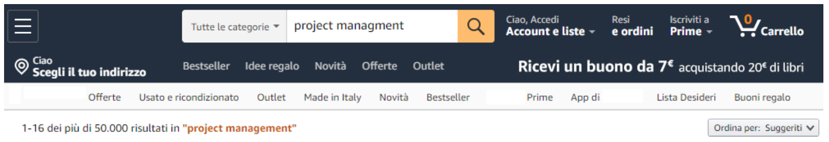 Non parliamo dei libri. Solo nel portale italiano di vendite online più famoso, possiamo trovare più di 50.000 libri!