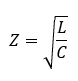 Characteristic transmission line impedance approximation