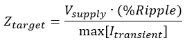 Target impedance