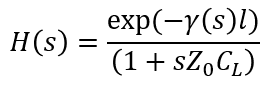 Transmission line transfer function