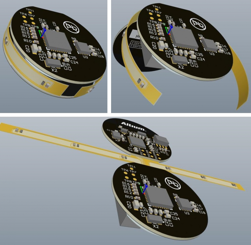 Rigid-flex PCB with flexible base material in Altium Designer