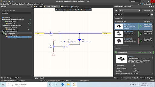 An example of soon-to-be managed schematic sheet