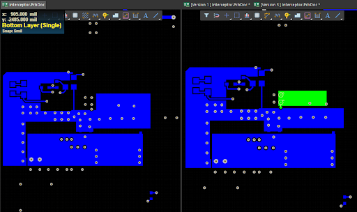 Altium project history comparison