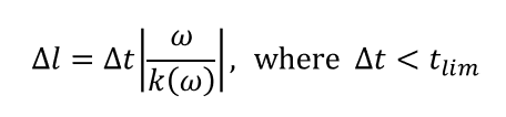 Velocity on a stripline with dispersion