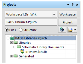 Panel de proyectos en Altium Designer