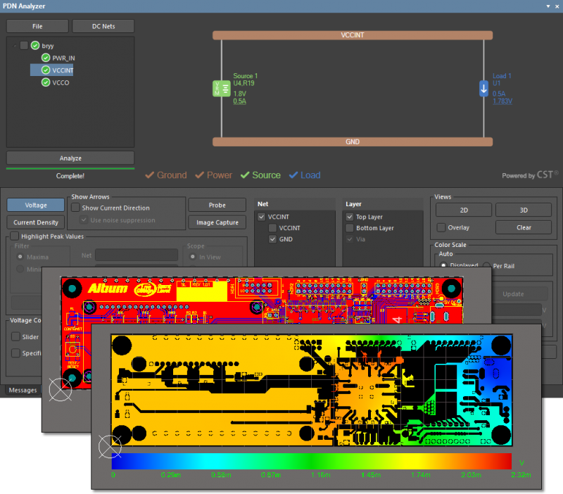 Altium Designer PDN analysis