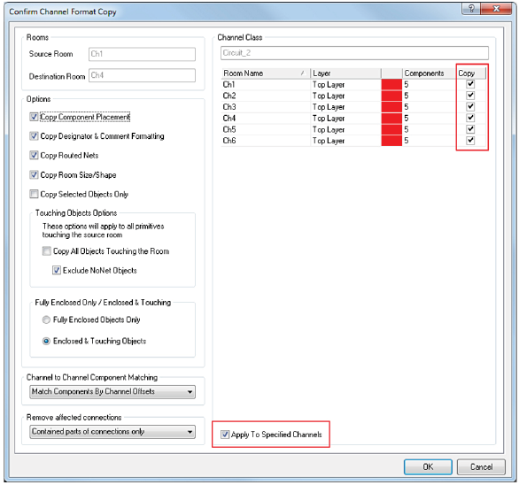 Figura 27: El paso final es usar Copy Room Formats para copiar formatos de espacio