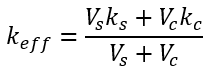 Effective thermal conductivity estimation